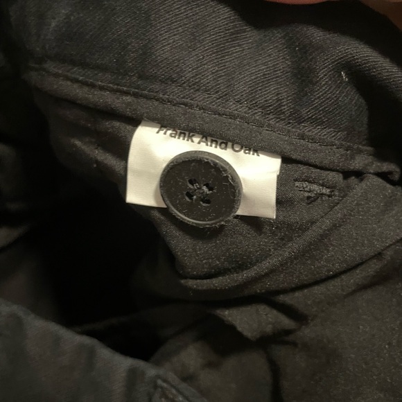 Frank and Oak Cordova Black Twill Jogger Elastic 31”x32” Men’s Pants - Picture 7 of 7